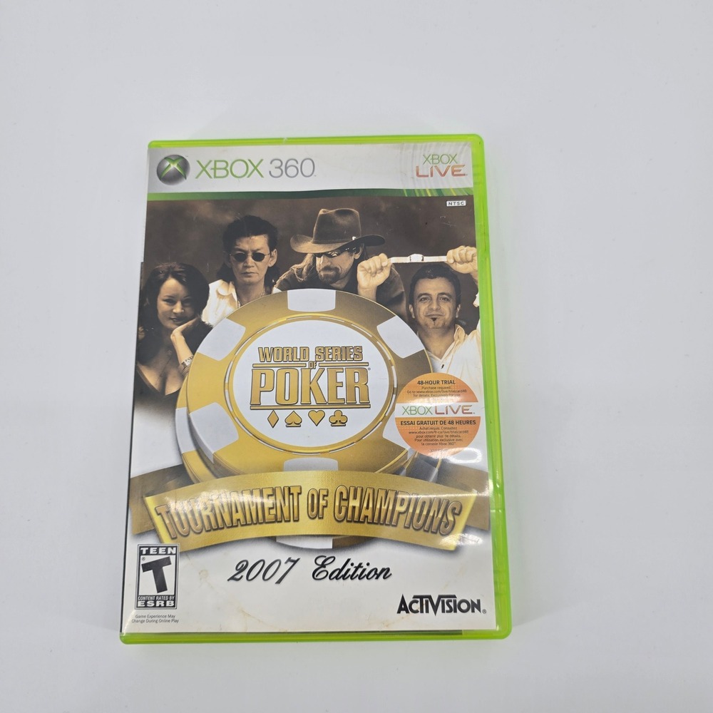 Activision World Series of Poker Tournament of Champions Xbox 360 Game 2007